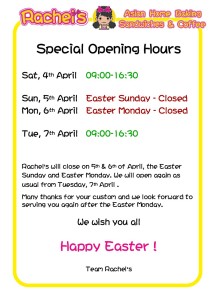 Easter Holiday Notice